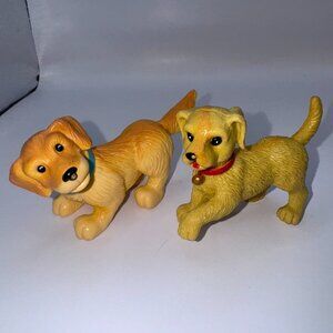 Barbie Golden Retriever Dog Bow Wows Pet Doll Lot of 2